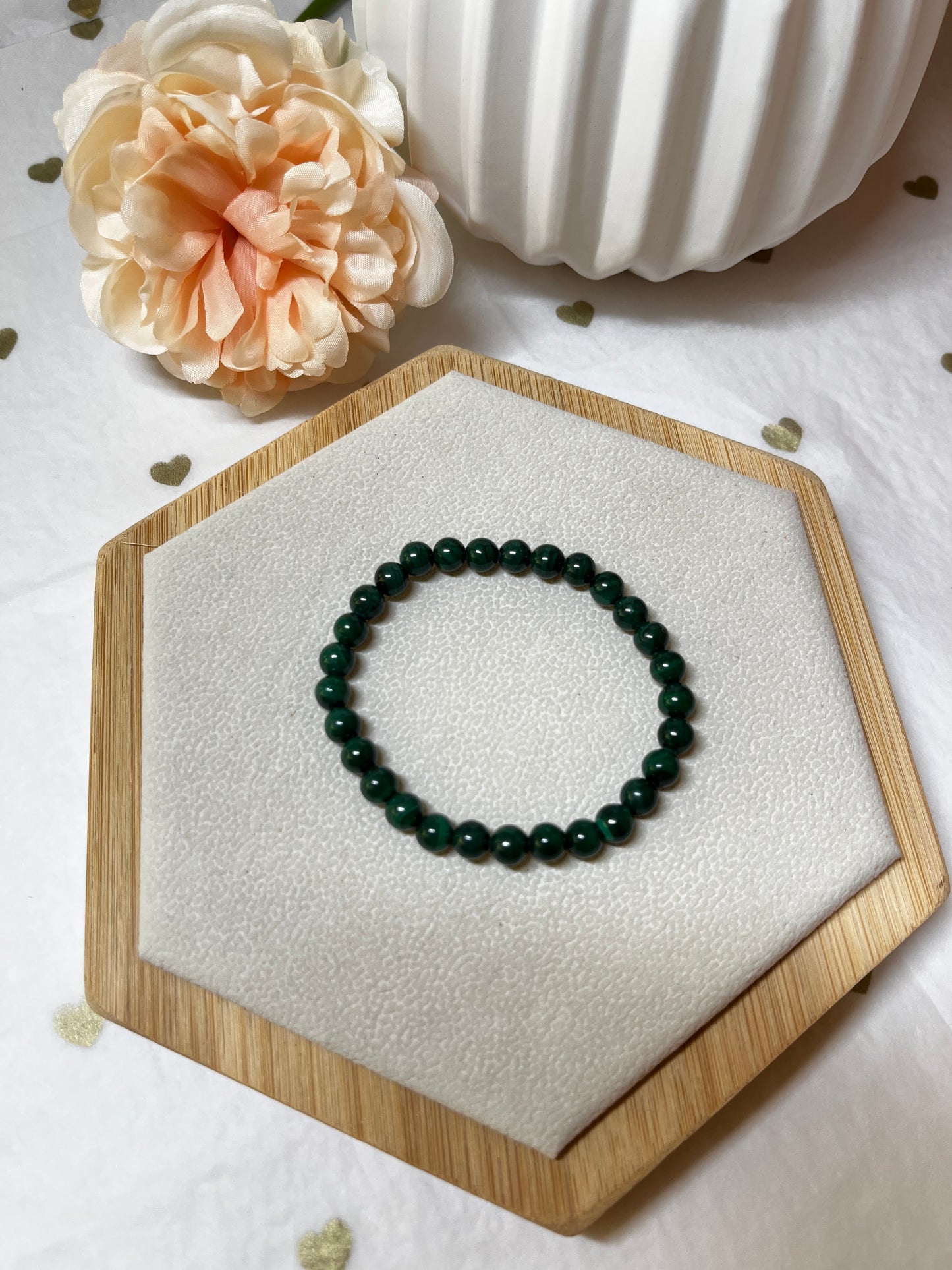 Bracelet Malachite (6mm) : Transformation & Libération Émotionnelle