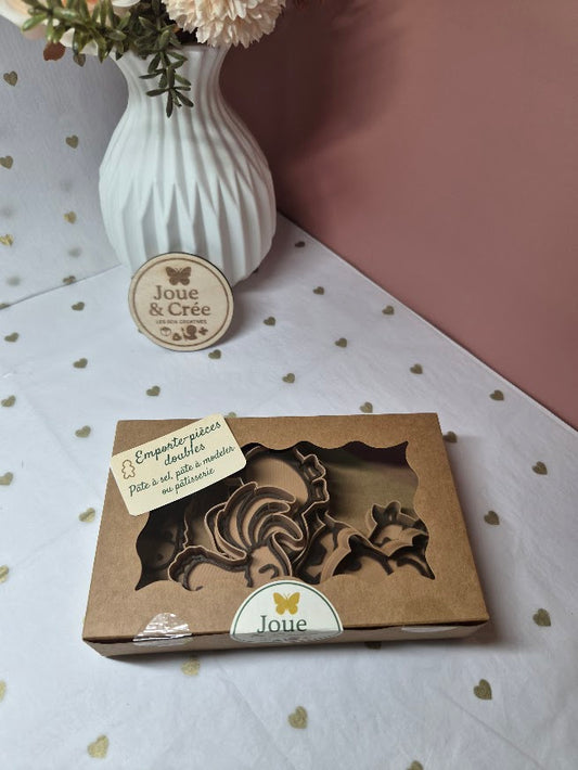 Kit emporte-pièces doubles "Ferme"