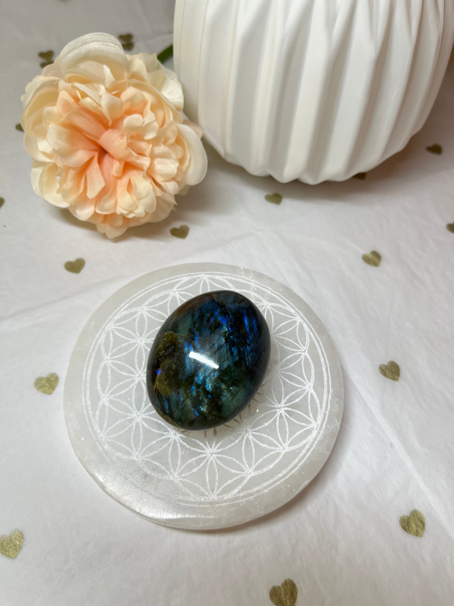Galet Labradorite A (50 à 110 g) : Protection & Énergie Positive
