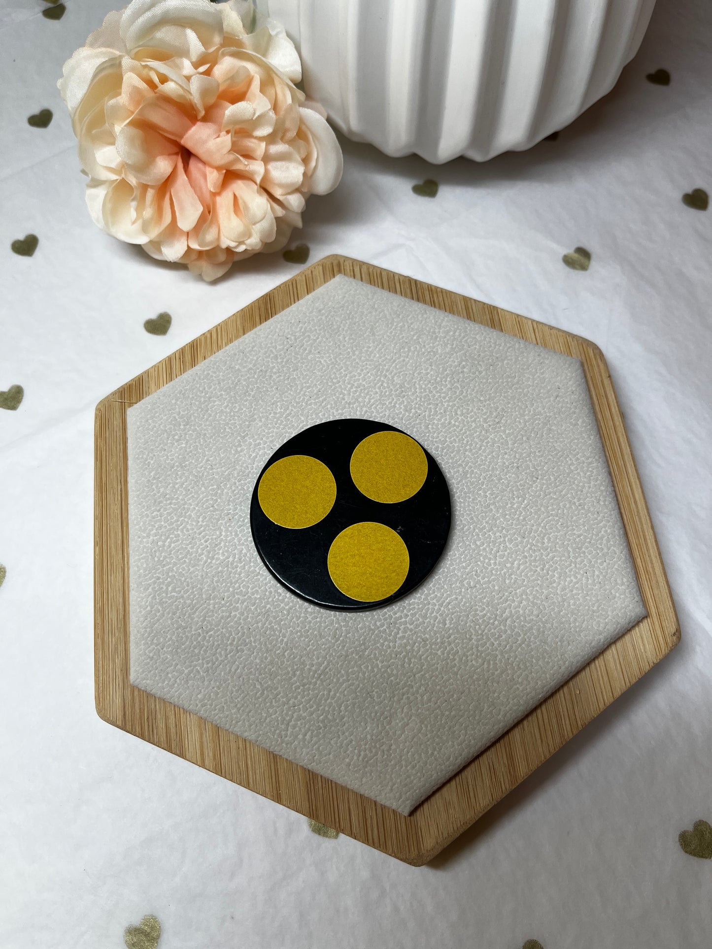 Plaquette Téléphone Ronde en Shungite ( 50 mm ) : Protection contre les Ondes