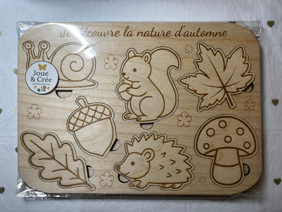 Puzzle Montessori "Je découvre la nature d’automne"
