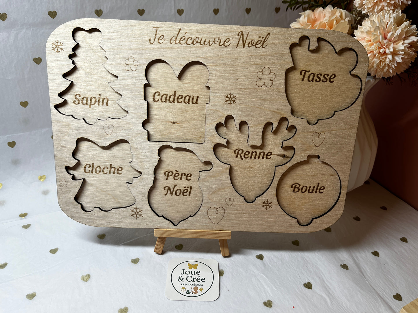 Puzzle Montessori "Je découvre Noël"