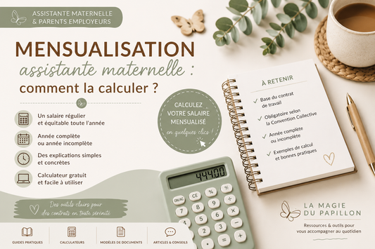 Comment calculer la mensualisation d'une assistante maternelle ?