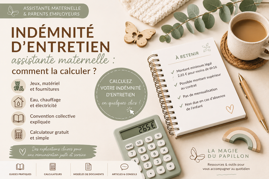 Comment calculer l'indemnité d'entretien d'une assistante maternelle ?