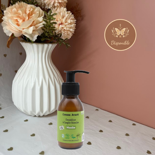 Dentifrice en pâte à l’argile blanche et menthe : Dés 6 ans