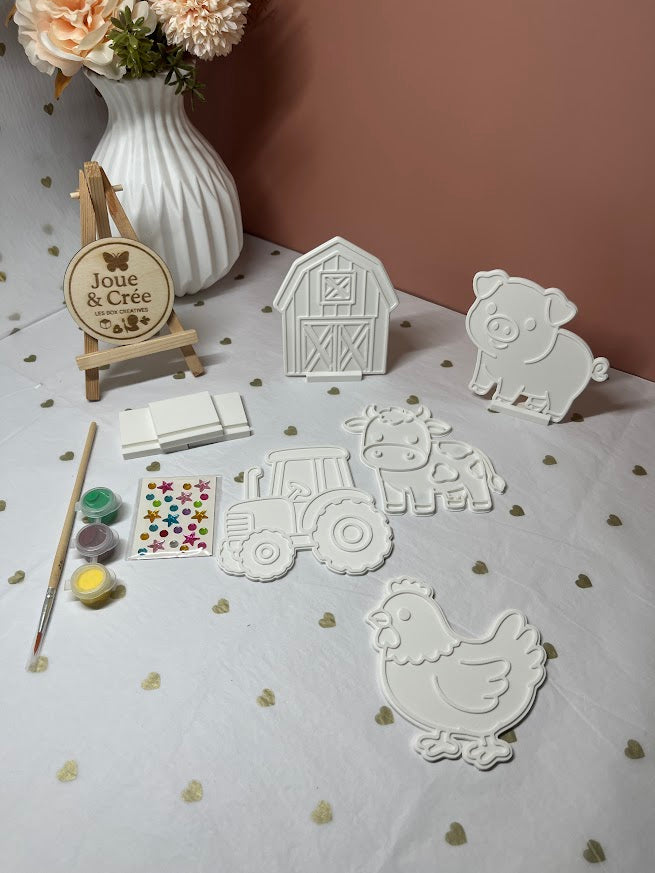 Kit créatif enfant "Ferme à décorer"