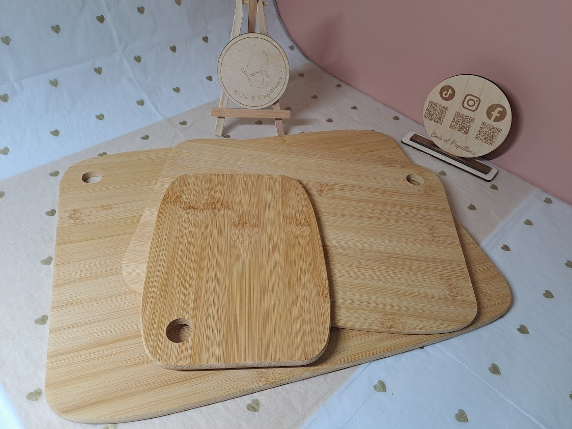 Planche à découper en bambou personnalisée