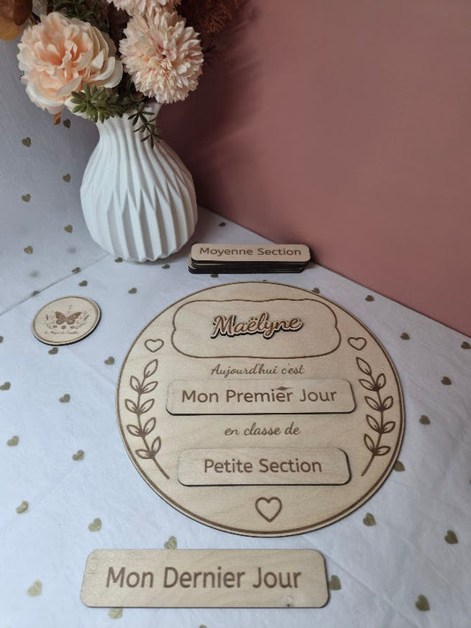 Plaque Rentrée Scolaire : Thème cercle