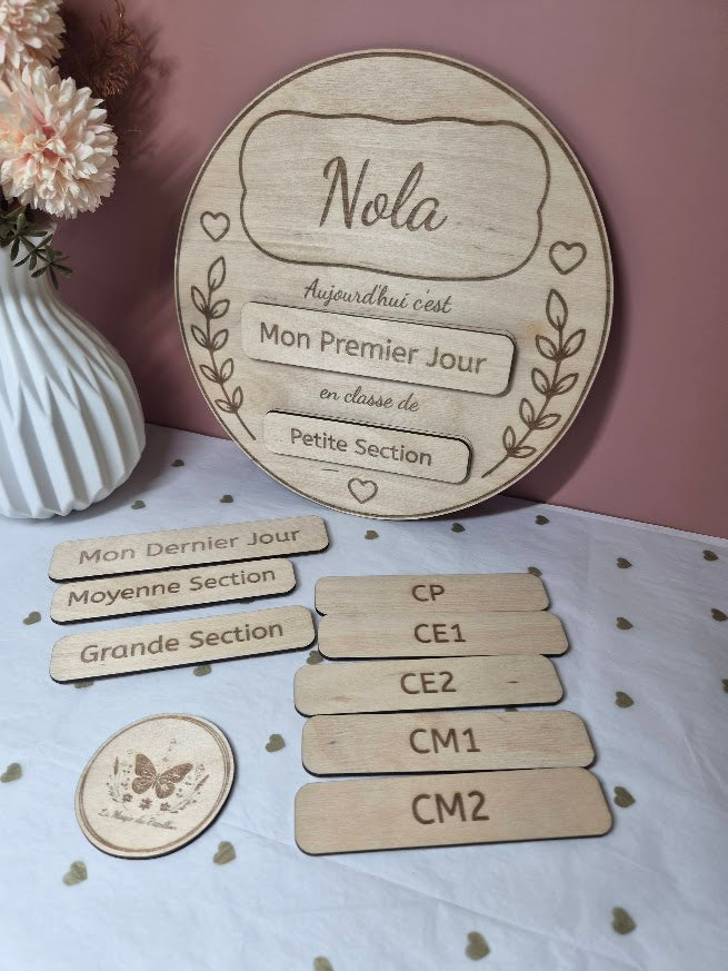 Plaque Rentrée Scolaire : Thème cercle