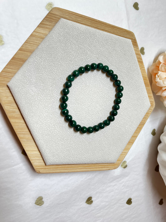 Bracelet Malachite (6mm) : Transformation & Libération Émotionnelle
