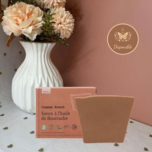 Savon à l’huile de bourrache et argile rouge : Peau sèche