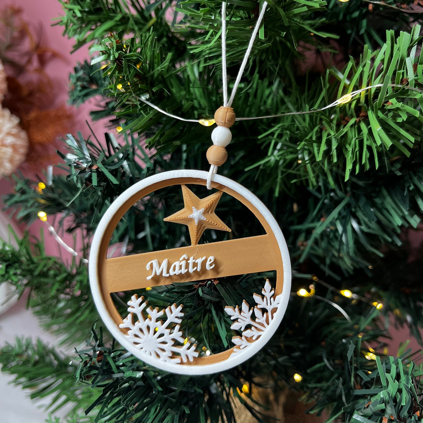 Boule de Noël personnalisée : Modèle au choix