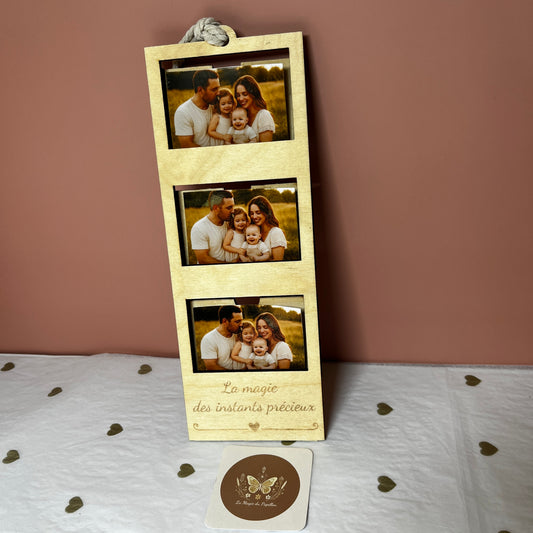 Suspension photo en bois