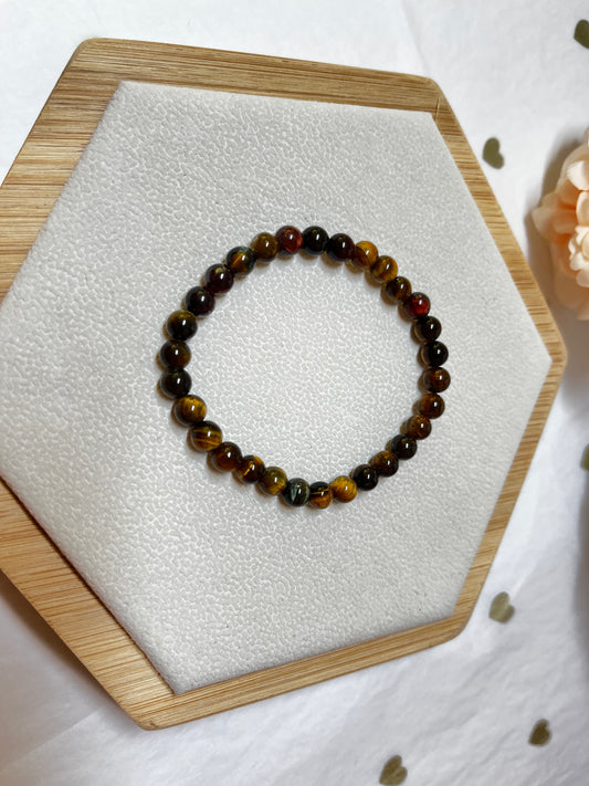 Bracelet en Œil Multiple (6 mm) : Protection, Courage & Harmonie
