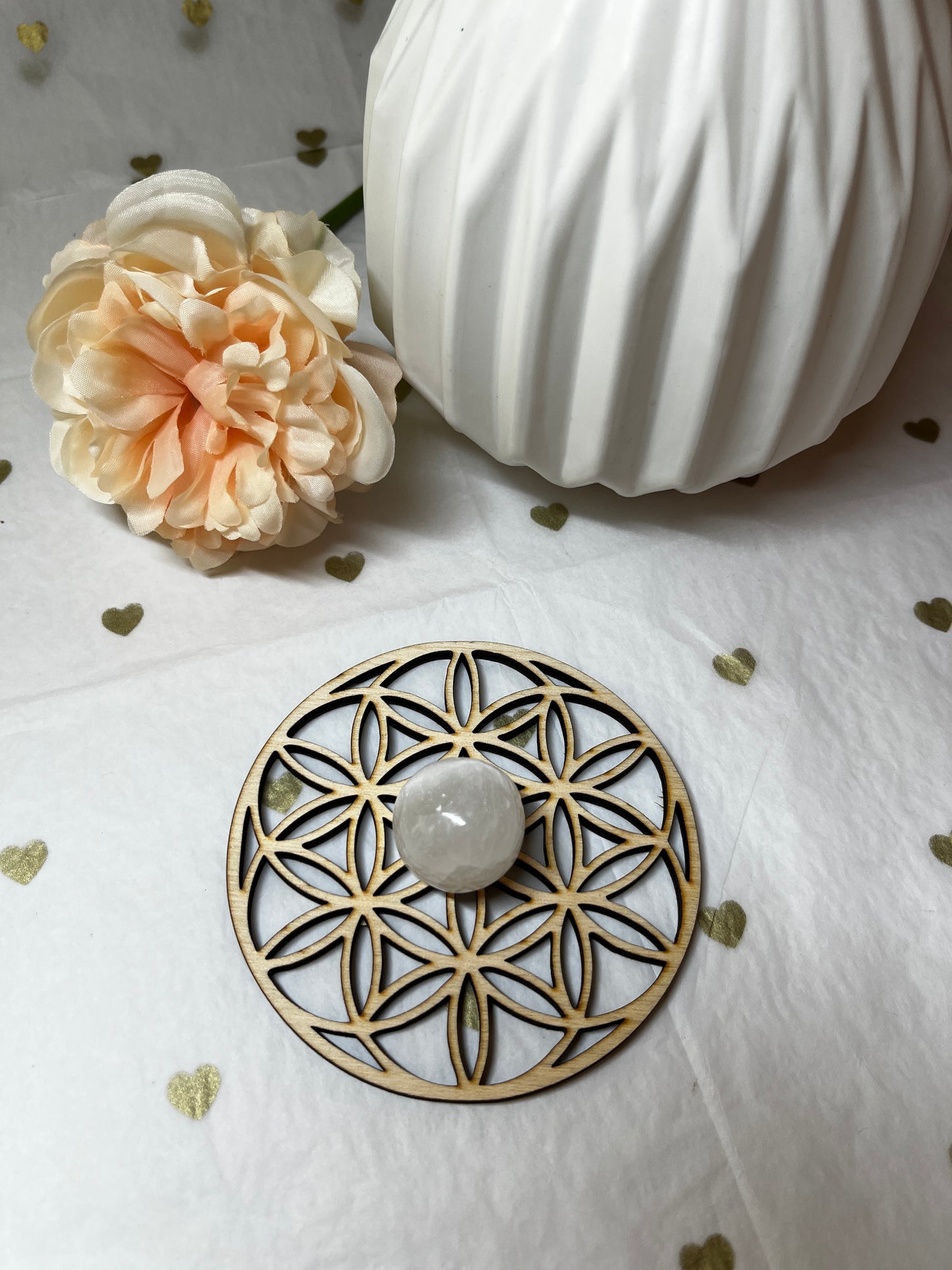 Fleur de Vie en Bois ( 10cm ) : Rechargement & Amplification Énergétique