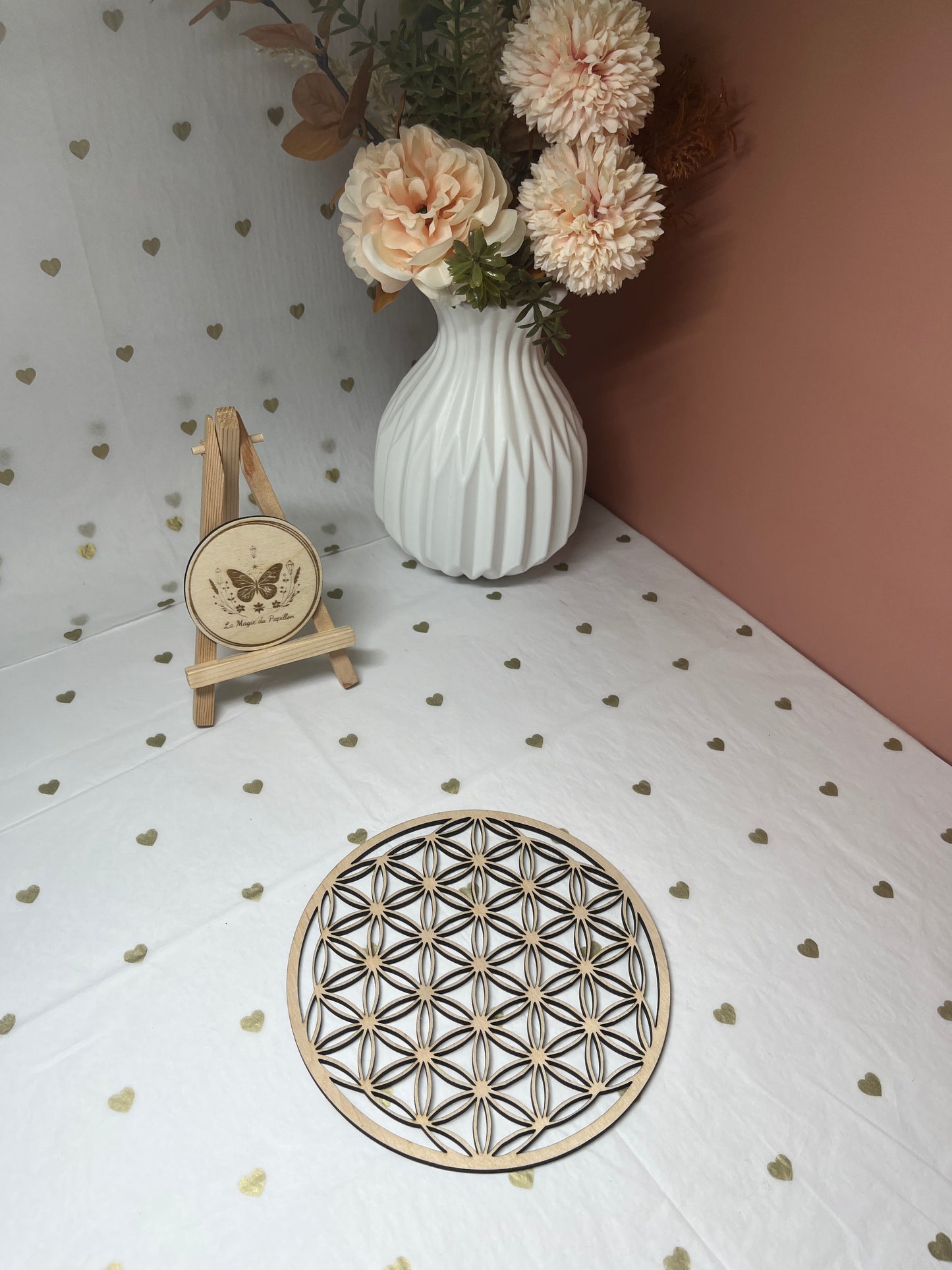 Fleur de Vie en Bois : Rechargement et Amplification Énergétique