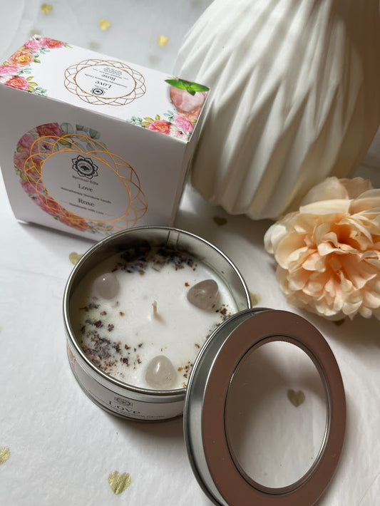 Bougie Rituelle avec Pierre Naturelle