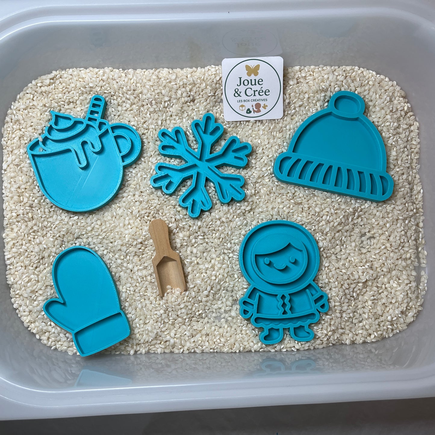 Kit Mini plateaux d’hiver : Bac sensoriel « Monde Polaire »