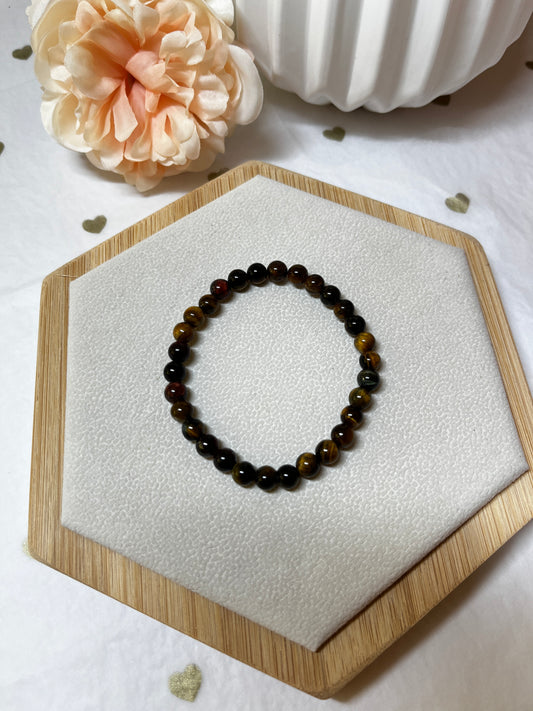Bracelet en Œil Multiple (6 mm) : Protection, Courage & Harmonie