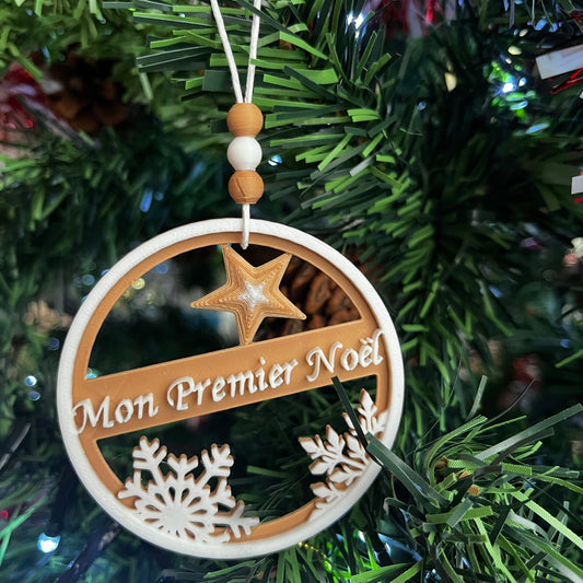 Boule de Noël personnalisée : Modèle au choix