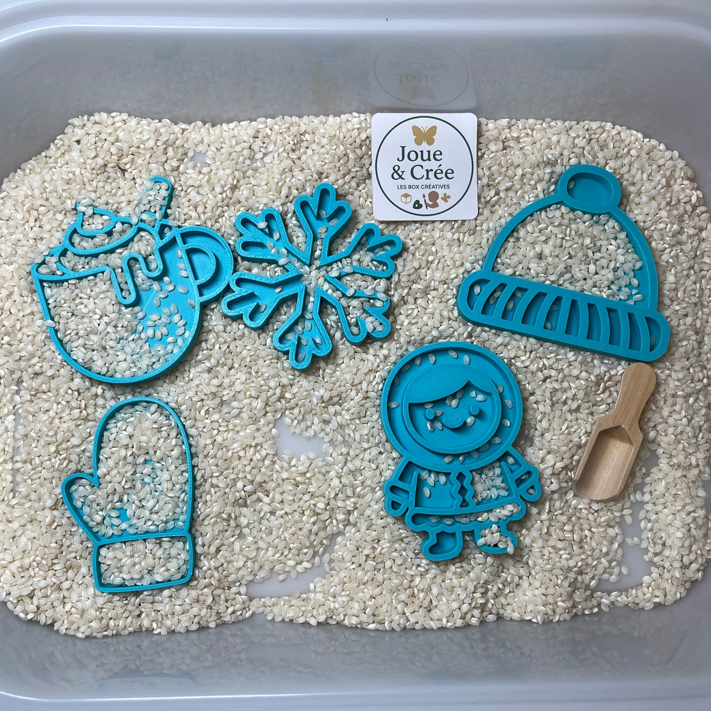 Kit Mini plateaux d’hiver : Bac sensoriel « Monde Polaire »