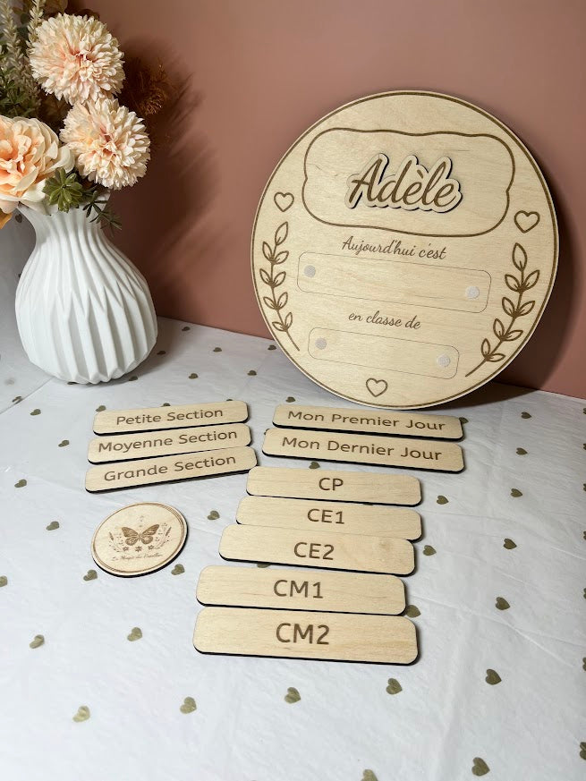 Plaque Rentrée Scolaire : Thème cercle
