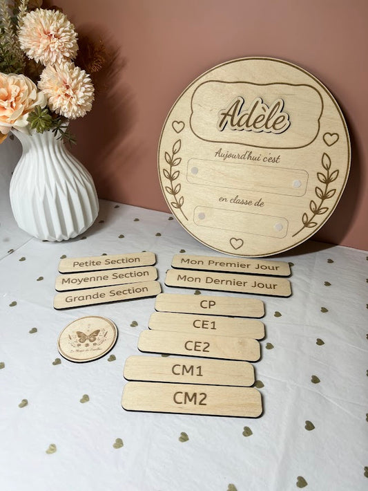 Plaque Rentrée Scolaire : Thème cercle
