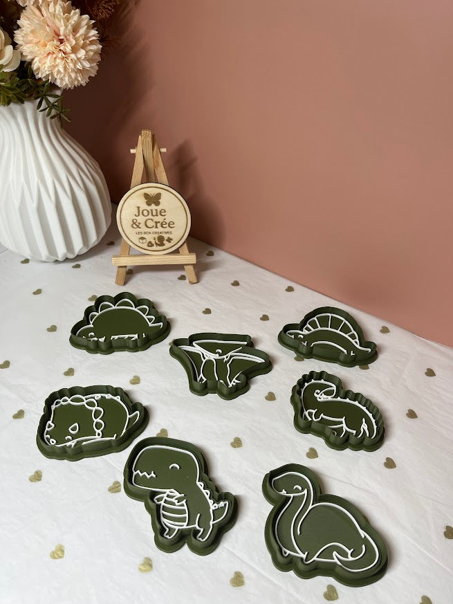 Kit emporte-pièces doubles "Dinosaure"
