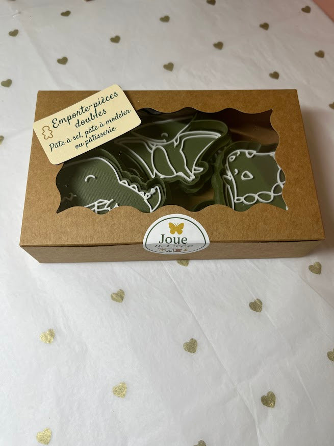 Kit emporte-pièces doubles "Dinosaure"
