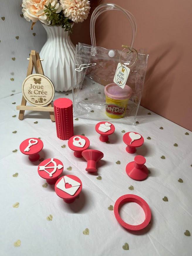 Box pâte à modeler "Cœur Magique"