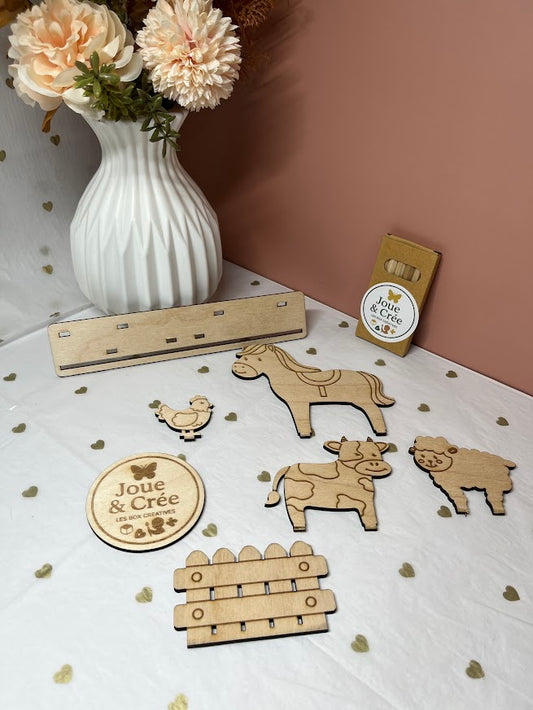 Kit Créatif Ferme en Bois
