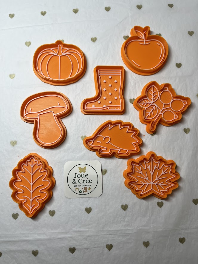 Kit “Forêt d’Automne” 8 emporte-pièces double