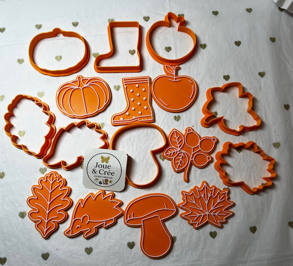 Kit “Forêt d’Automne” 8 emporte-pièces double