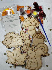 Kit “Suspensions d’automne à peindre”