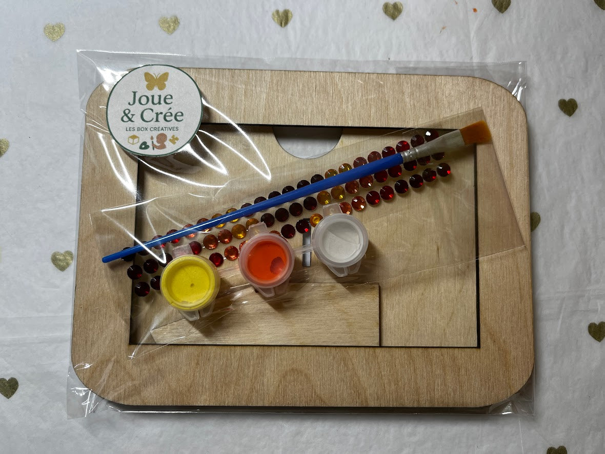 Kit créatif : Cadre photo en bois à décorer " Automne "