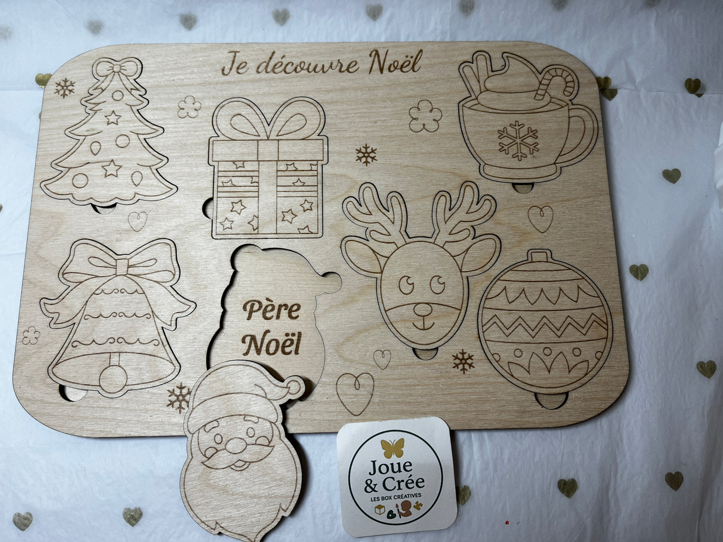 Puzzle Montessori "Je découvre Noël"