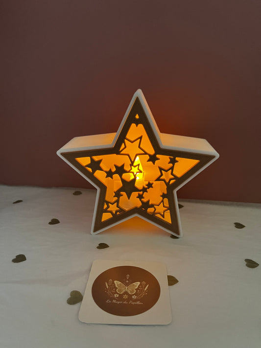 Décoration lumineuse de Noël : Étoile ou Sapin