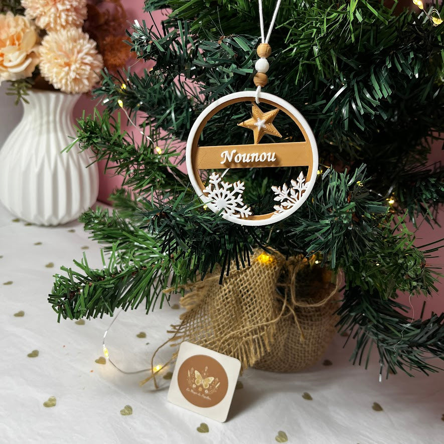 Boule de Noël personnalisée : Modèle au choix