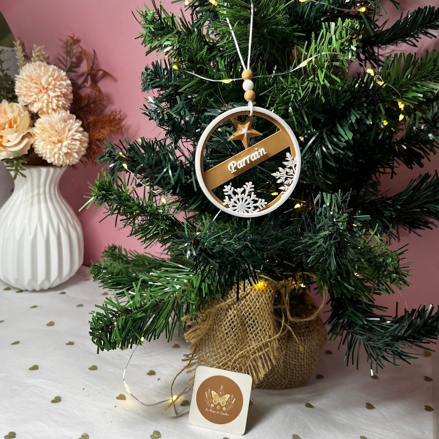 Boule de Noël personnalisée : Modèle au choix