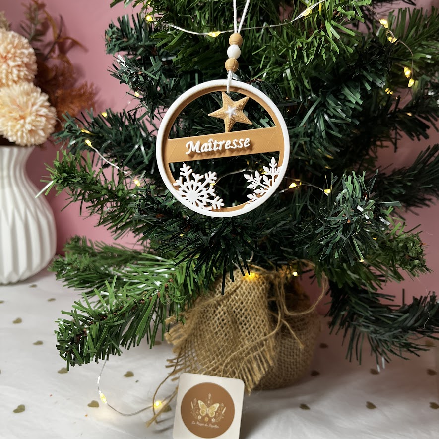 Boule de Noël personnalisée : Modèle au choix