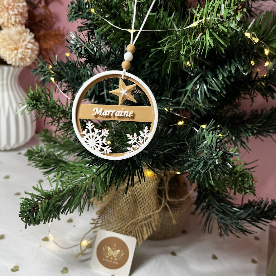 Boule de Noël personnalisée : Modèle au choix