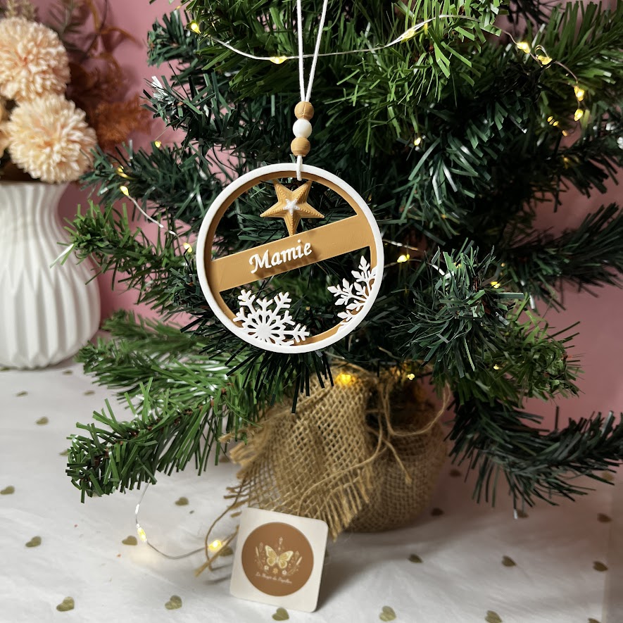 Boule de Noël personnalisée : Modèle au choix