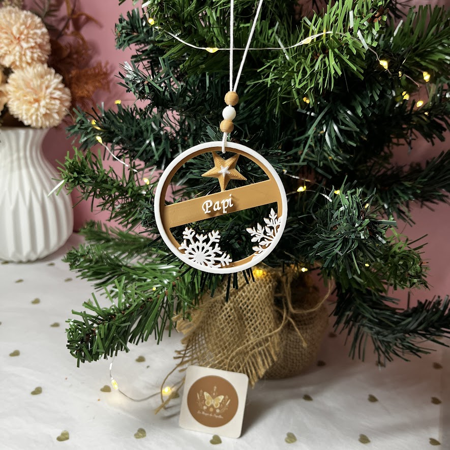 Boule de Noël personnalisée : Modèle au choix