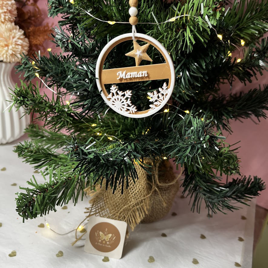 Boule de Noël personnalisée : Modèle au choix