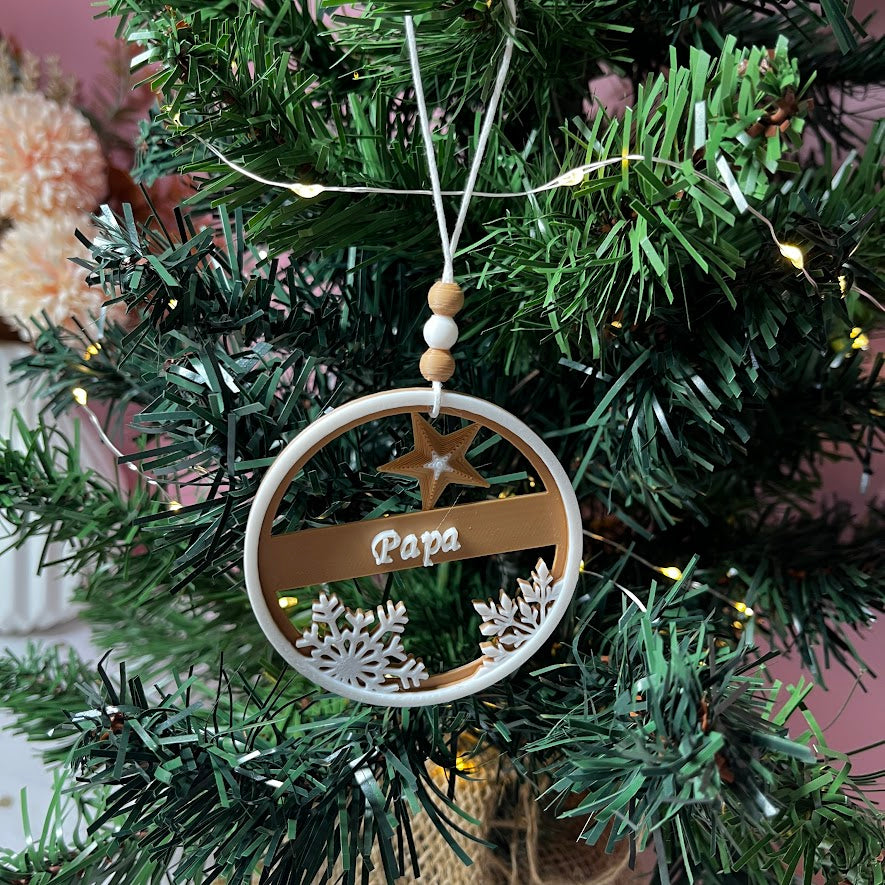 Boule de Noël personnalisée : Modèle au choix