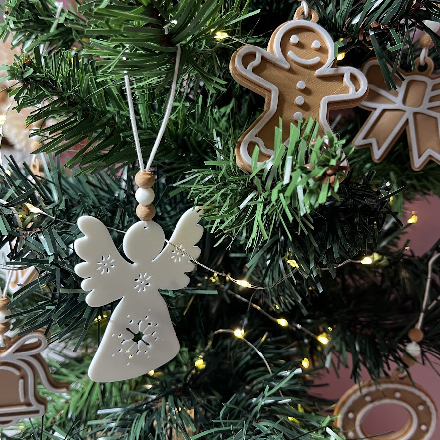 Lot de 18 ornements de Noël Collection : "Pain d’Épice"