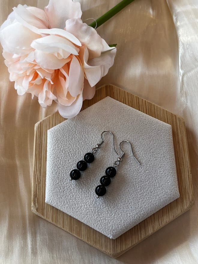 Boucles d’oreilles en perles naturelles 6 mm : Différent modèle
