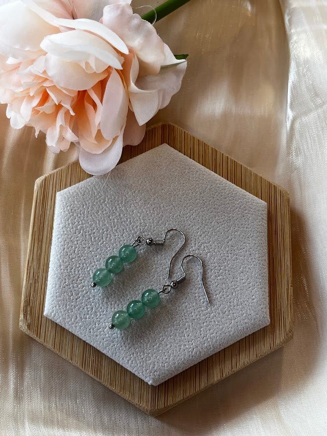 Boucles d’oreilles en perles naturelles 6 mm : Différent modèle