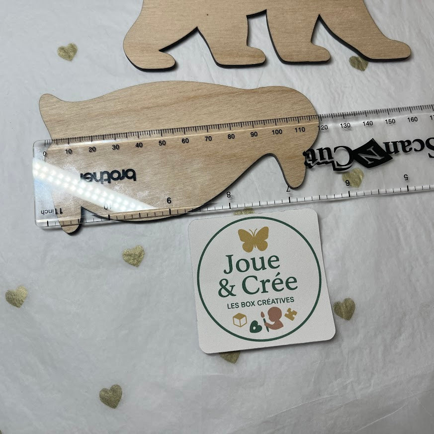 Kit « Formes d’hiver à décorer » en bois