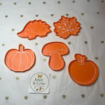Kit de 5 mini plateaux d’automne